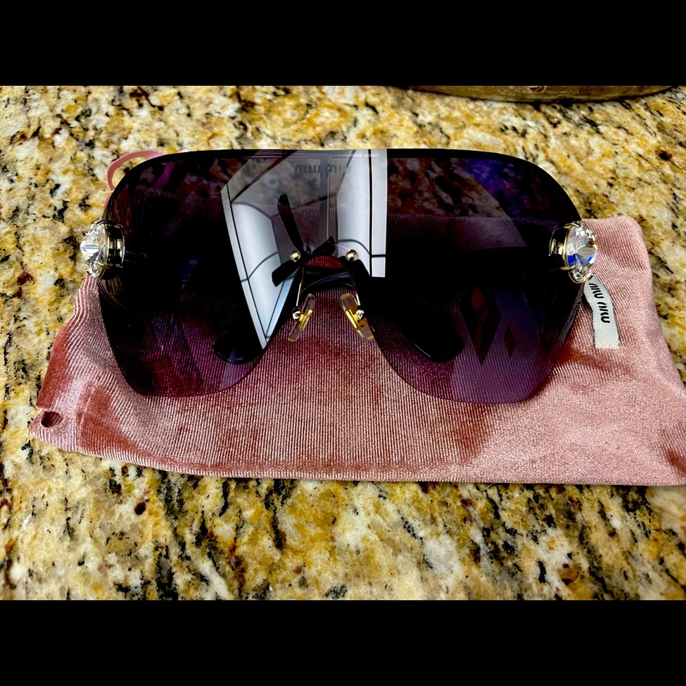 Miu Miu shield sunglasses